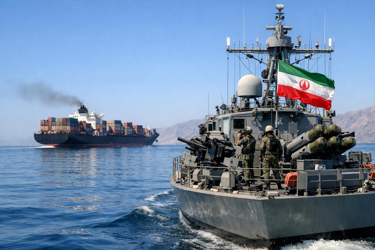 iran memperingatkan tindakan tegas terhadap kapal yang melewati selat hormuz tanpa izin resmi, menegaskan pentingnya kepatuhan terhadap peraturan keamanan maritim di wilayah tersebut.