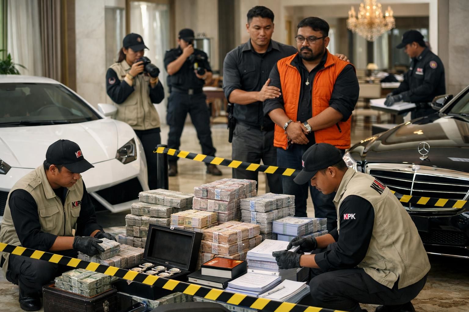 kpk menyita aset senilai lebih dari rp 100 miliar dalam kasus kuota haji, selain menahan yaqut sebagai bagian dari penyelidikan.