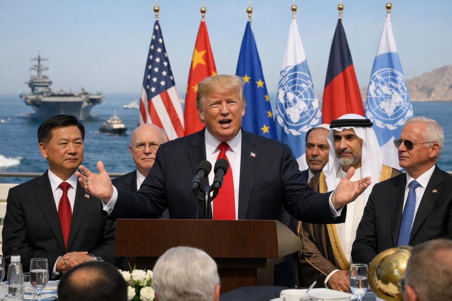 berita terkini tentang trump meresmikan pembukaan permanen selat hormuz yang penting bagi china dan dunia. dapatkan update lengkap hanya di cnbc indonesia.
