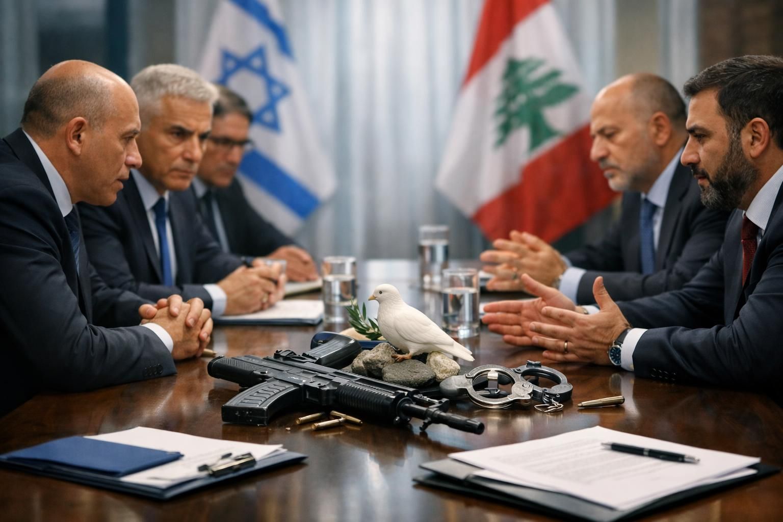 israel mulai membuka pintu negosiasi dengan lebanon, dengan penekanan pada pelucutan senjata hizbullah untuk mencapai perdamaian dan keamanan di wilayah tersebut.
