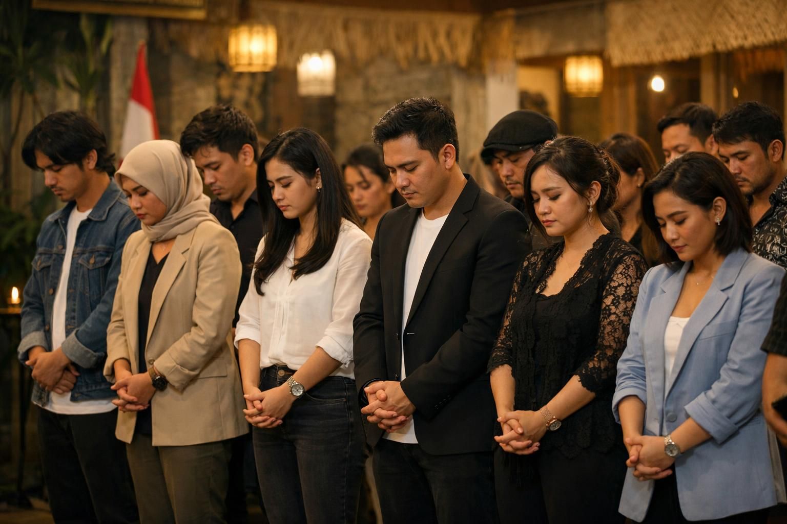 barisan artis ikut meriahkan doa bersama menyambut putusan kasus nadiem makarim dengan penuh harapan dan dukungan.