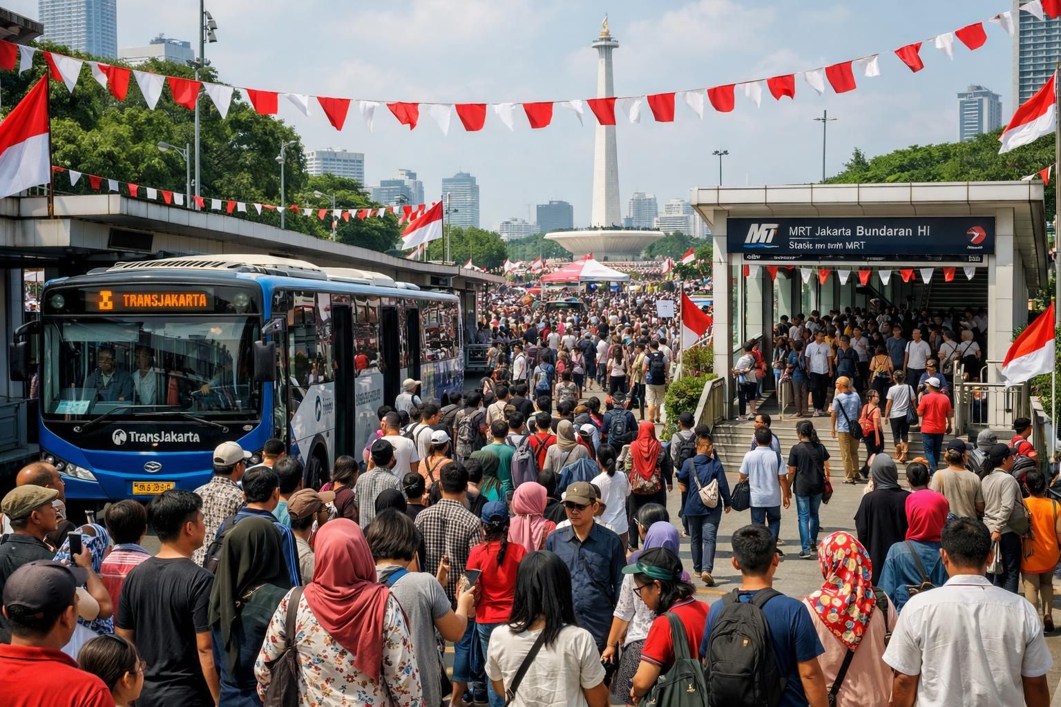 rayakan hut jakarta dengan transum spesial dan kunjungi berbagai tempat wisata gratis yang tersedia untuk warga tanpa ktp dki. nikmati keseruan dan keindahan ibu kota bersama keluarga dan teman.