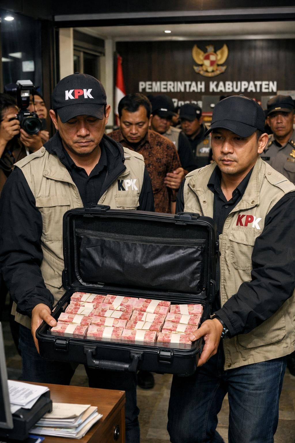 kpk menyita aset senilai rp 2 miliar dalam operasi tangkap tangan (ott) terhadap bupati pemalang, anom widiyantoro, terkait kasus korupsi.