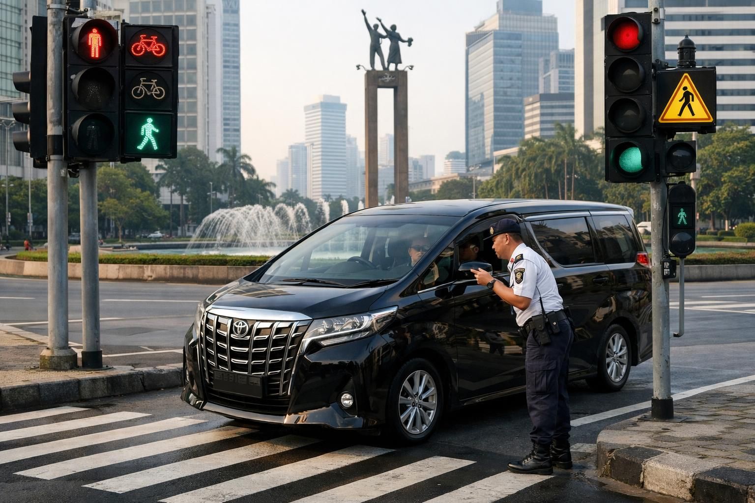 pelajari aturan khusus di pelican crossing bundaran hi melalui insiden satpam dan alphard. informasi penting untuk keselamatan dan kepatuhan lalu lintas yang harus anda ketahui.
