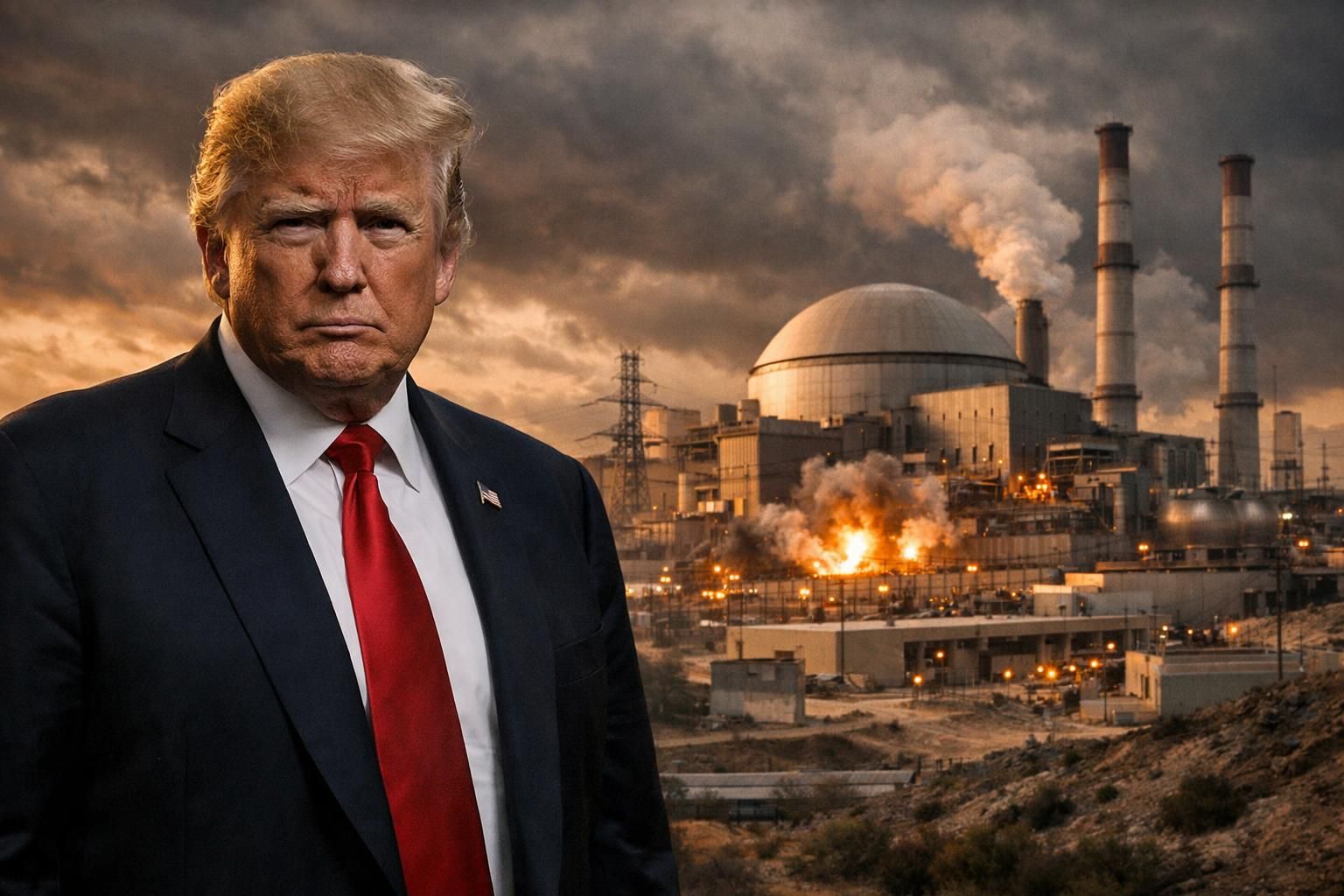 trump mengancam akan menyerang pembangkit listrik di iran jika kesepakatan tidak tercapai, meningkatkan ketegangan internasional.