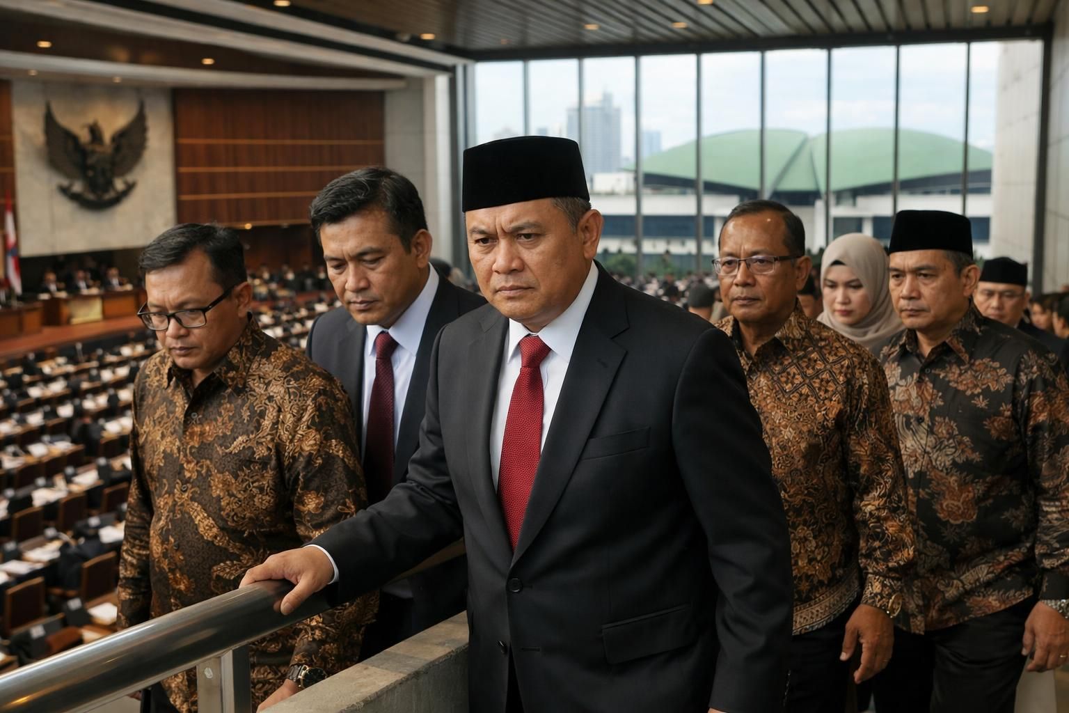 botok pati dan rekan naik ke balkon saat rapat paripurna dpr pada 27 agustus - berita terkini dan liputan lengkap hanya di detiknews.